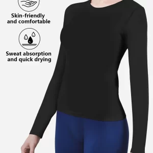 CZGUKE Women's Long Sleeve Fitness T-shirt Yoga Shirt Soft Sports Fitness Four Seasons Breathable Running Sports Slimming Top
